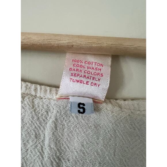 Maria de Guadalajara Dress Size Small Lagenlook Art to Wear Tunic Fringe Gauzy - Picture 3 of 4